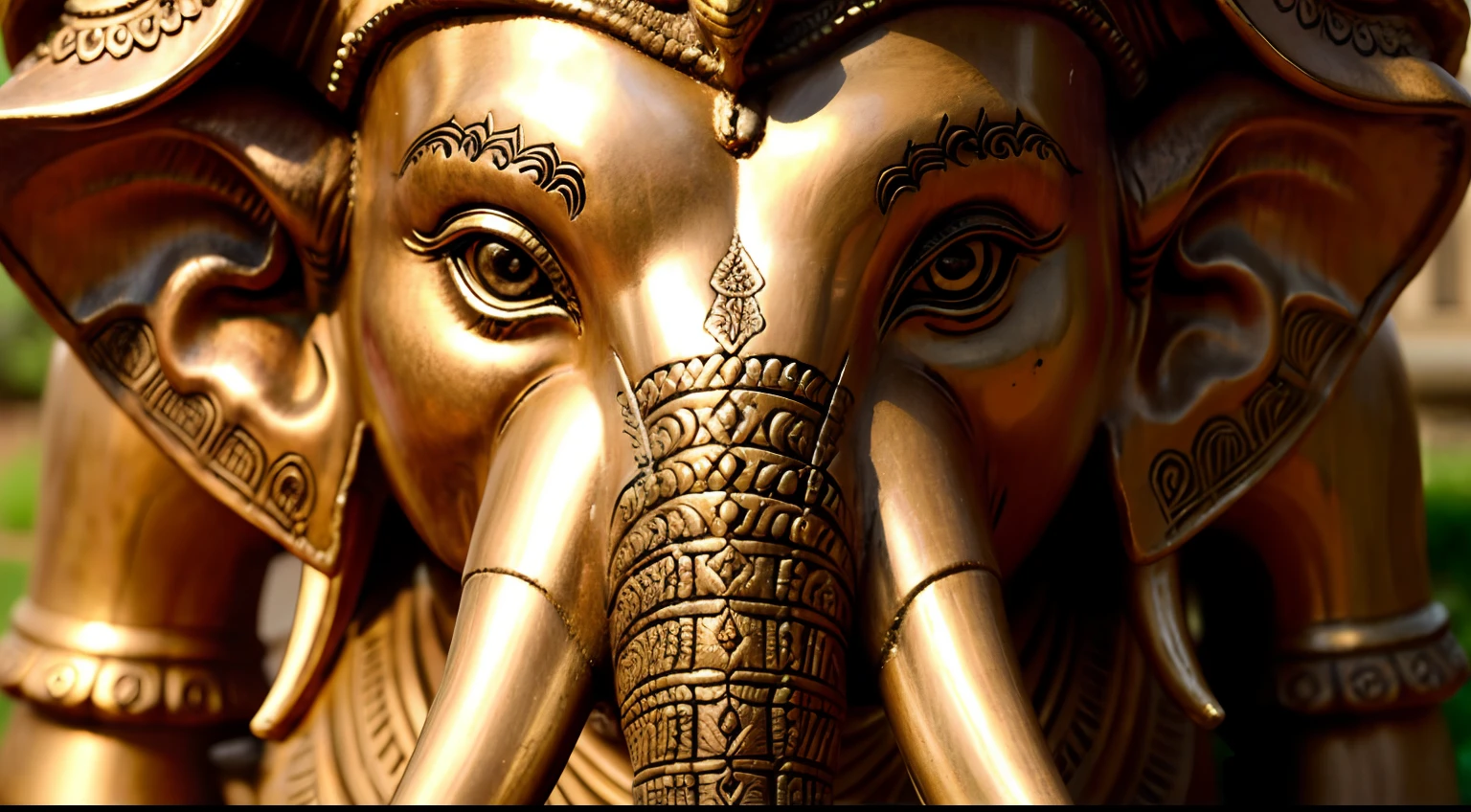 a close up of a statue of an elephant, ganapati, ganesha, hindu aesthetic, hindu gods, hindu god, ganesh, hinduism, indian god, vinayak, hindu art, hindu ornaments, indian temple, intricate detailed 8 k, hindu, intricate highly detailed 8 k, puṣkaracūḍa, by Joseph Werner