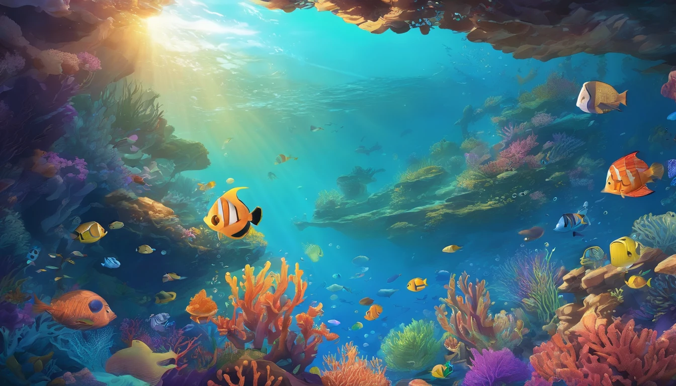 (best quality,ultra-detailed,realistic:1.37),scuba diver,underwater adventure,beautiful coral reef,clear blue water,swimming with colorful fish,deep-sea exploration,diving equipment,diving suit and mask,diver in action,majestic sea creatures,peaceful underwater scenery,professional underwater photography,diver exploring shipwreck,underwater flora and fauna,fascinating marine life,thrilling underwater exploration,dazzling sunlight piercing through the water,column of bubbles,freedom and tranquility,vibrant and vivid colors,serene and calm atmosphere,submerged in a different world,lush seaweed and kelp,sunken treasure hunters,exquisite marine biodiversity,wonderful underwater abyss,diving into the unknown,discovering hidden wonders,unveiling the mysteries of the ocean's depths.