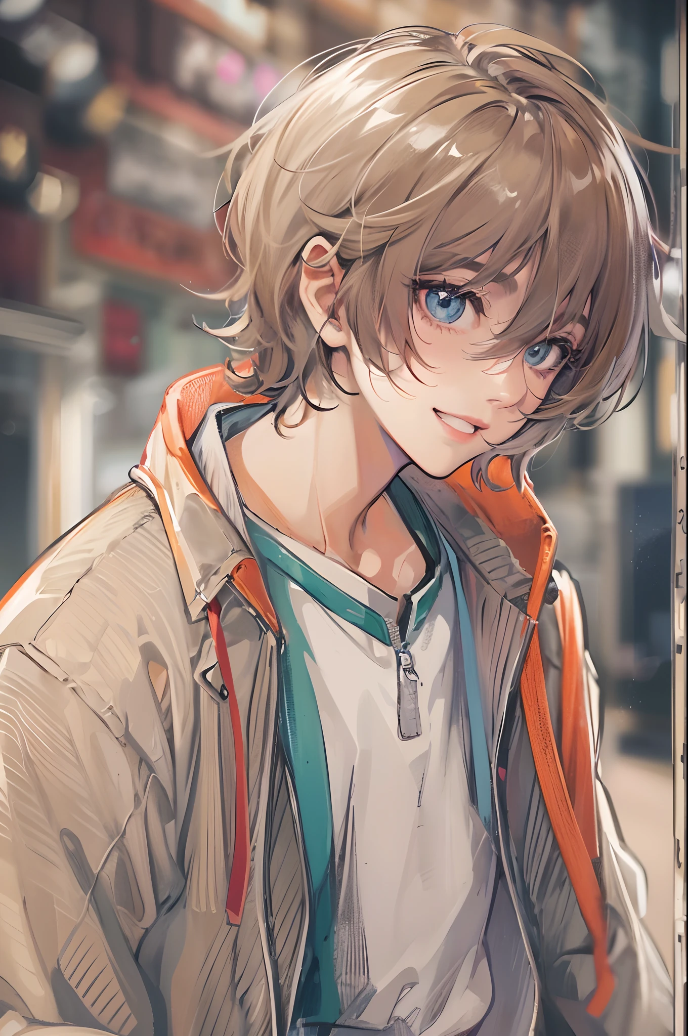 Absurdres masterpiece HDR high quality picture of a character from Hana yori dango anime, 1 boy , character is with detailed face, simple hair design , happy face, different clothes , ((short hair style:1 )) , anime eyes, light skin ,
Wearing random outfit from anime, detailed outfit, nice background, masterpiece scenery