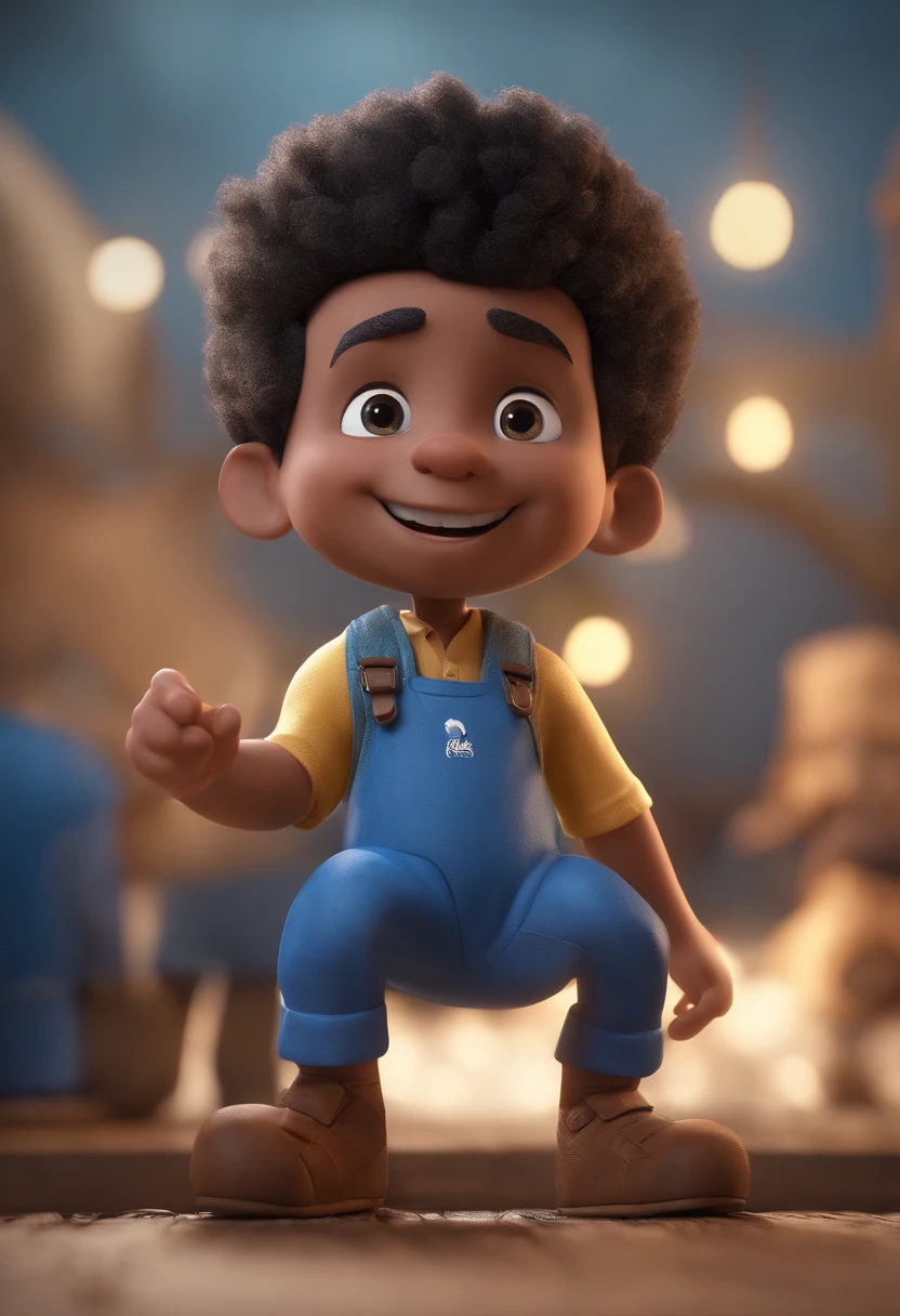 personagem dos desenhos animados de um menino com luva preta e uma camisa azul, animation character, Caractere estilizado, animation style rendering, 3D estilizado, Arnold Maya render, 3 d render stylized, toon render keyshot, Personagem 3D, Personagem 3D, 3d rendering stylized, 3 d character render, personagem de desenho animado, Personagem de close up, Pose de personagem, (Estilo Pixar) (master part:1.2) (Bokeh) (best quality) (pele detalhada) (textura detalhada) (8k) (argila) (Cinematic lighting) (foco nítido