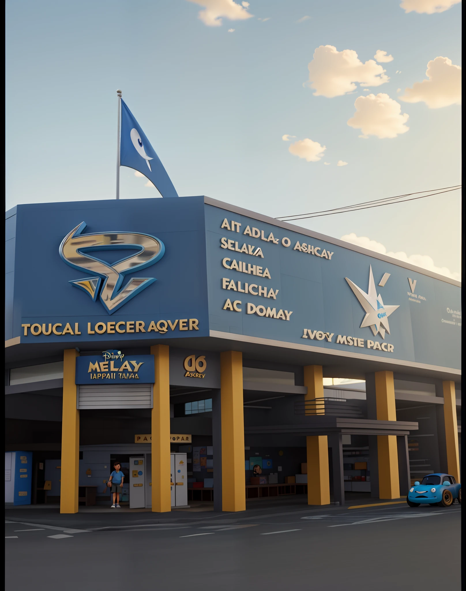 Uma loja estilo disney pixar, alta qualidade, melhor qualidade