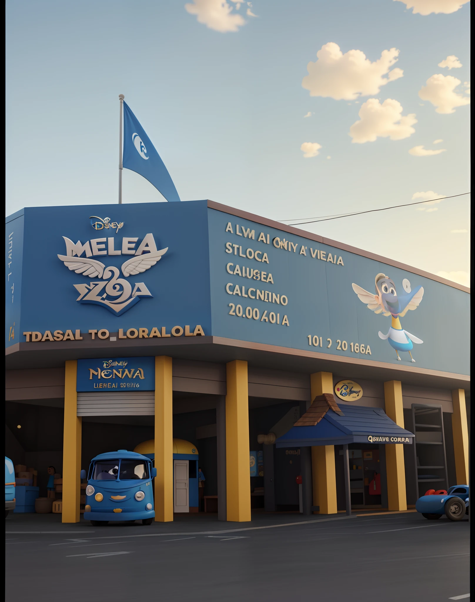 Uma loja estilo disney pixar, alta qualidade, melhor qualidade