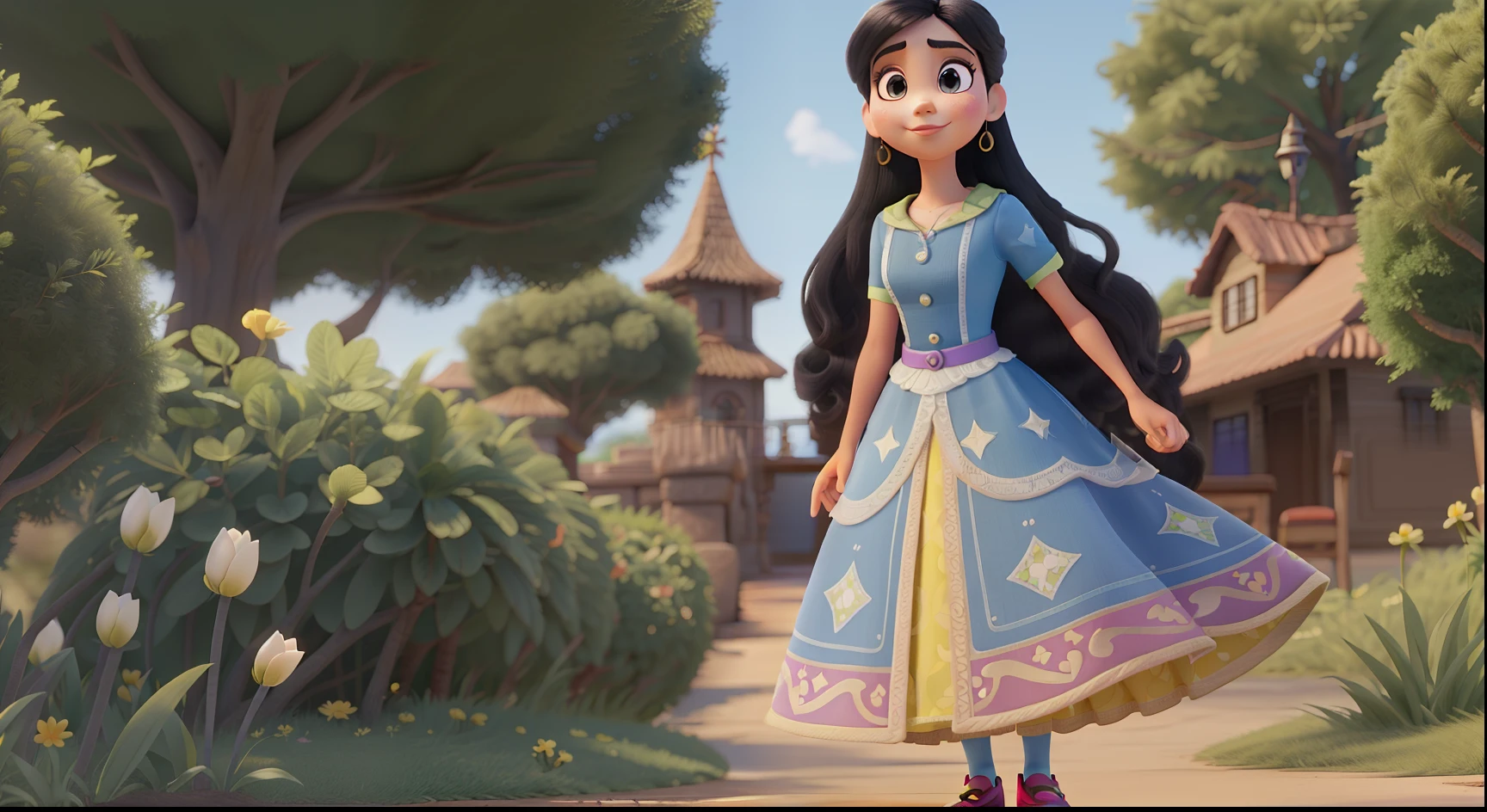 2 pessoas no estilo Disney Pixar sendo um rapaz a esquerda, uma menina no meio de casaco claro e uma mulher de casaco preto na direita
