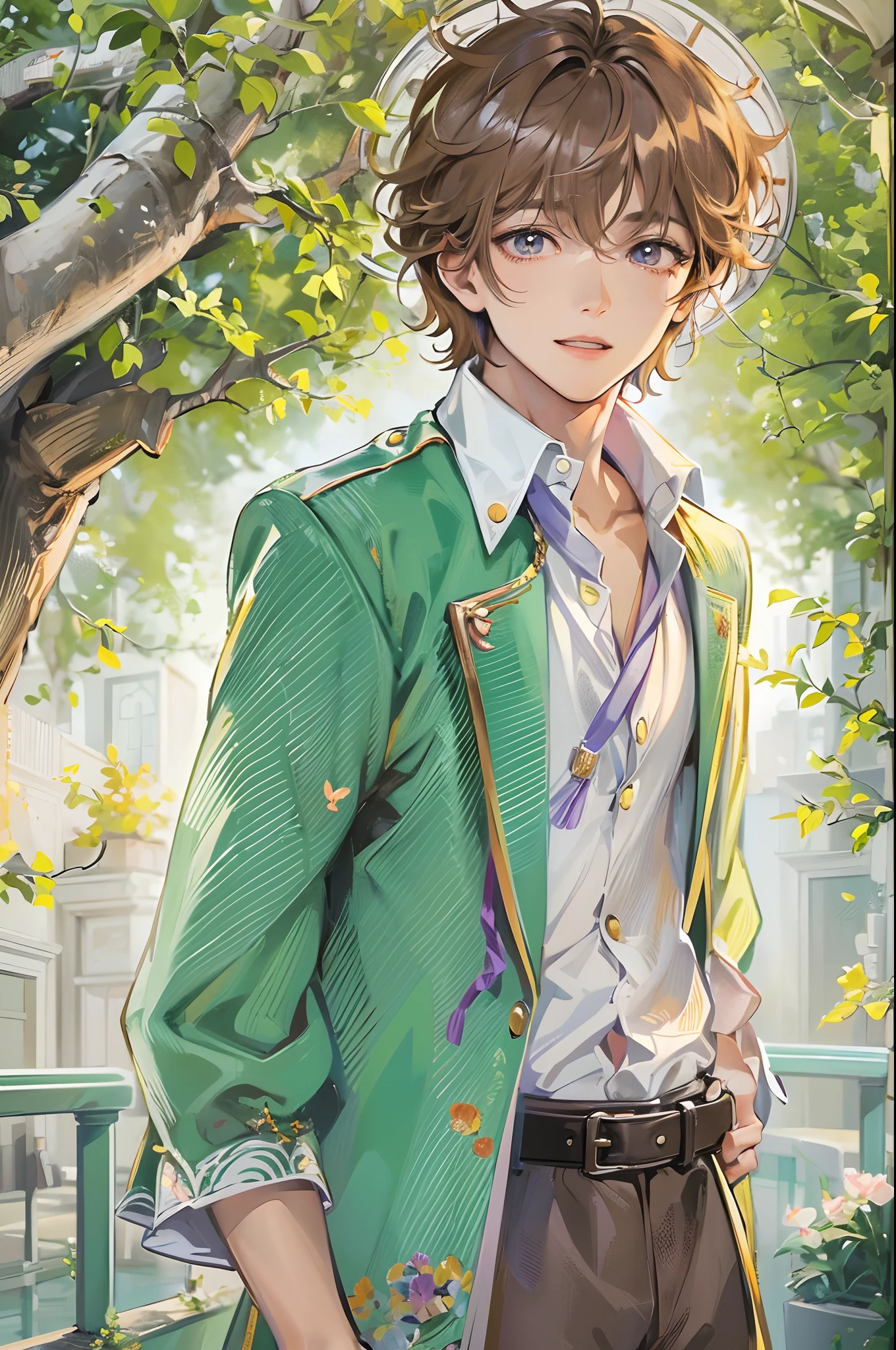 Absurdres masterpiece HDR high quality picture of a character from Hana yori dango anime, 1 boy , character is with detailed face, simple hair design , happy face, different clothes , ((short hair style:1 )) , anime eyes, light skin ,
Wearing random outfit from anime, detailed outfit, nice background, masterpiece scenery