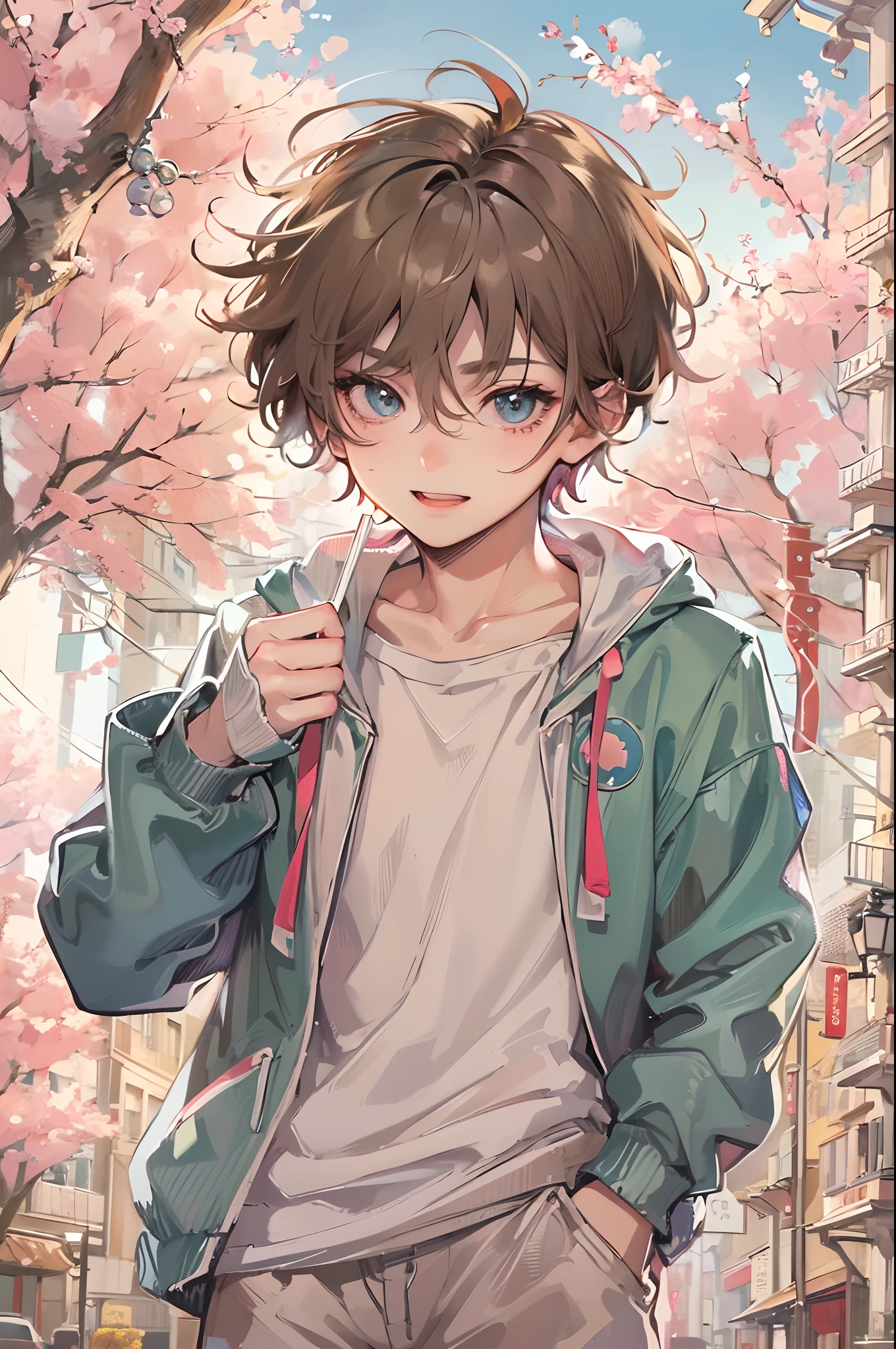 Absurdres masterpiece HDR high quality picture of a character from Hana yori dango anime, 1 boy , character is with detailed face, simple hair design , happy face, different clothes , ((short hair style:1 )) , anime eyes, light skin ,
Wearing random outfit from anime, detailed outfit, nice background, masterpiece scenery