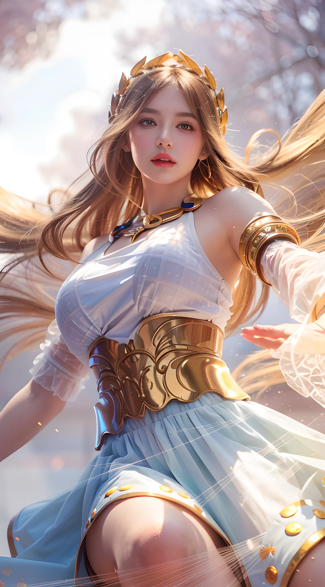 white cloth on a womans chest