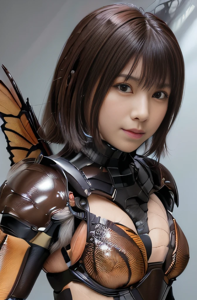 (high resolution,masterpiece,best quality,extremely detailed CG, anime, official art:1.4), realistic, photo, amazing fine details, all intricate, gloss and shiny,awesome many layers, 8k wall paper, 3d, sketch, kawaii, illustration,( solo:1.4), perfect female proportion,villainess, (fusion of dark brown cockroach and lady:1.4), (brown cockroach form lady:1.2), (brown cockroach lady:1.2), (fusion:1.2), (solo:1.4), (evil smile:1.2), muscular, abs, (cockroach brown exoskeleton bio insect suit:1.4), (cockroach brown exoskeleton bio insect armor:1.2), (brown transparency cockroach wing:1.4), (brown cockroach antennae:1.3),