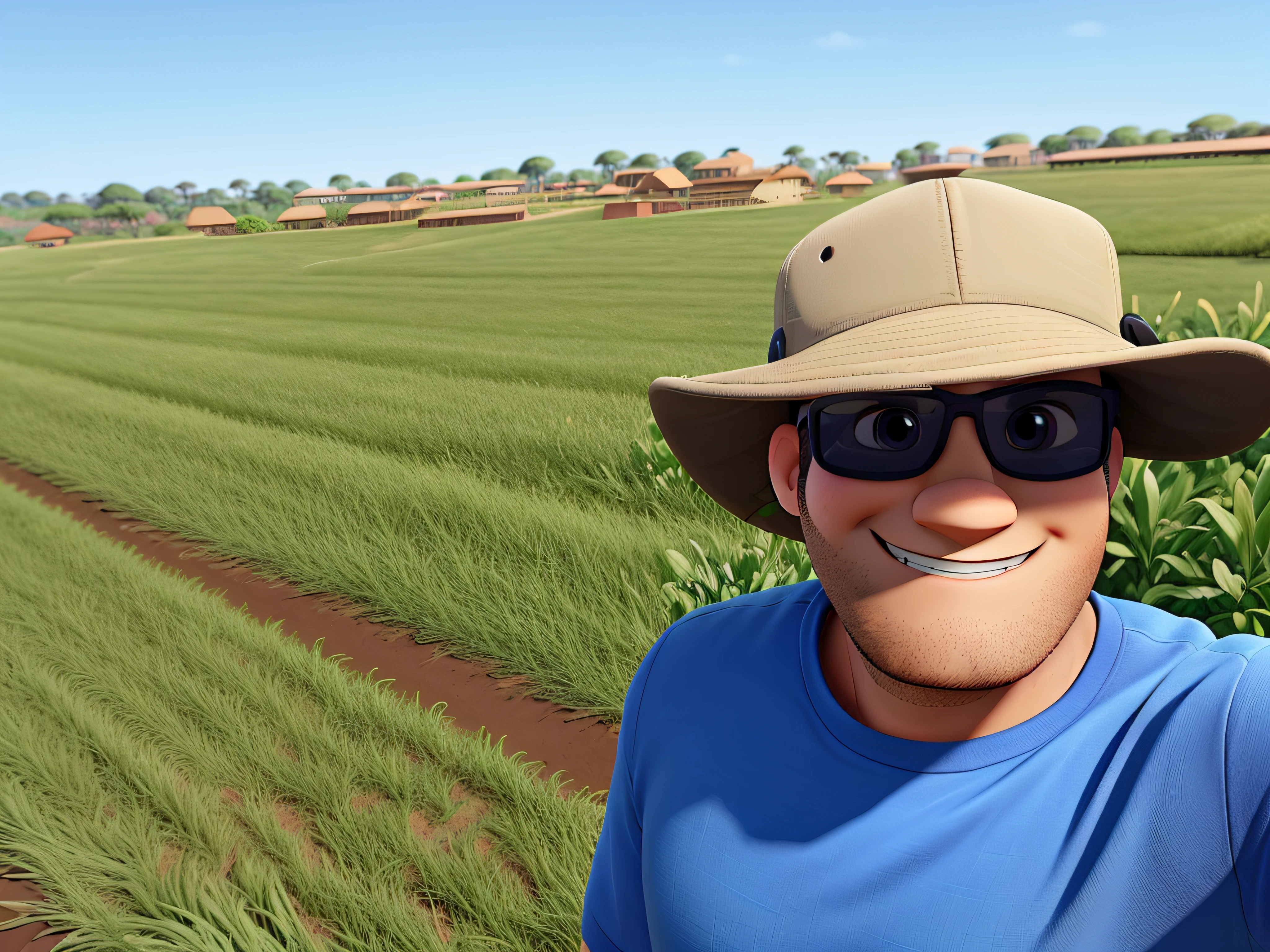 Um homem moderno estilo disney pixar, alta qualidade, melhor qualidade