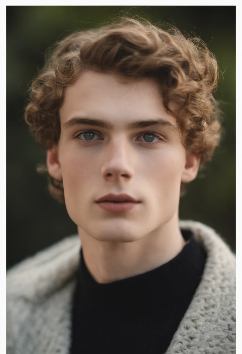 A white boy with slightly slanted brown eyes, a typical Italian thin nose with freckles. medium wavy hair extremely black like the waves of the sea, 18 years old pale skin and striking eyebrows but not that big, noticeable eyelashes reminiscent of freckles and extremely black hair. high qualiy. its a boy 18 years