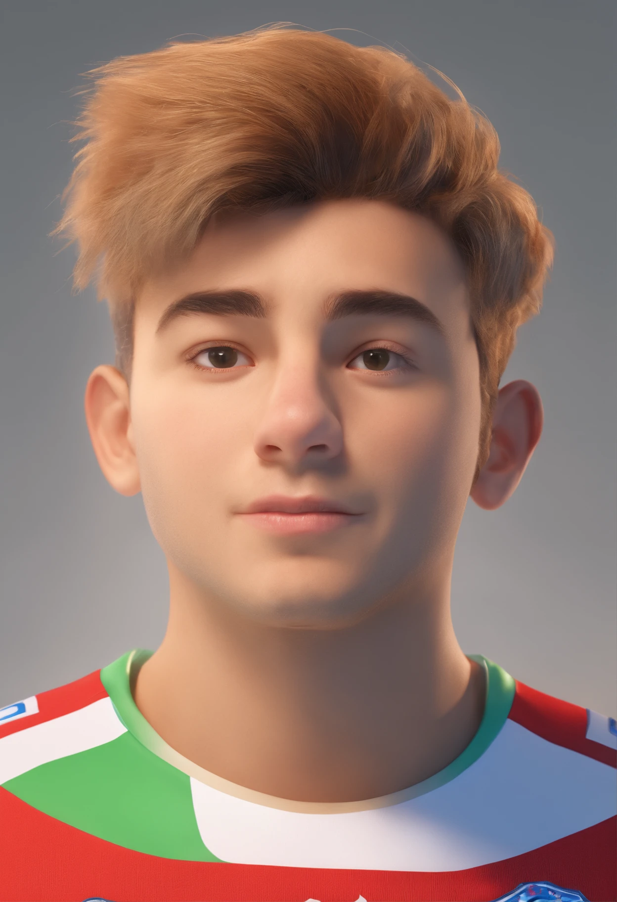 (Best a football team made up of friends, que utilizam o uniforme da cor roxa. clear sky,atmosfera alegre,cores vibrantes,foco nítido,sombras e realces,Retratos,studio lighting,Emphasizing the boy's face and expression,textura,high resolution,profissional,Bokeh