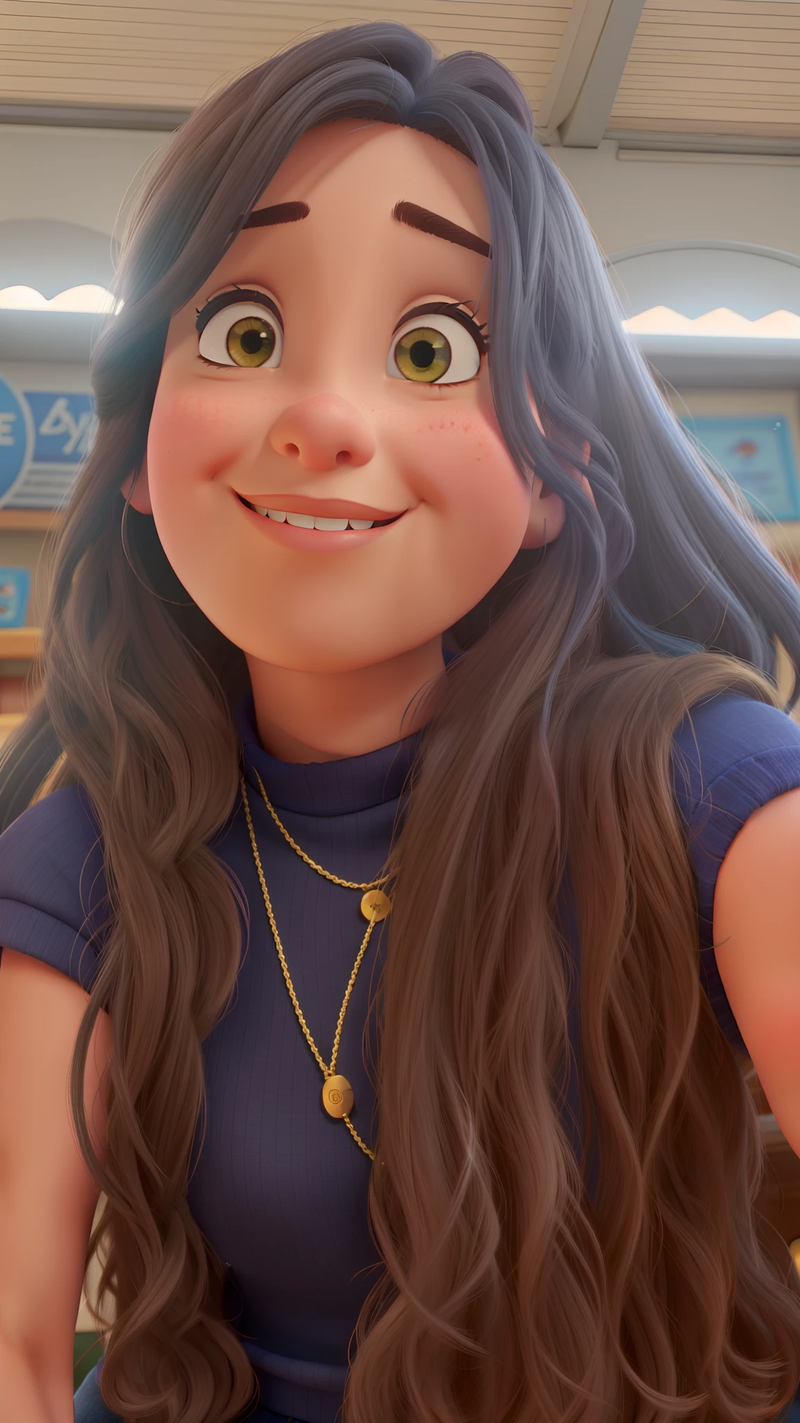 Menina de 20 anos estilo disney pixar, alta qualidade, melhor qualidade