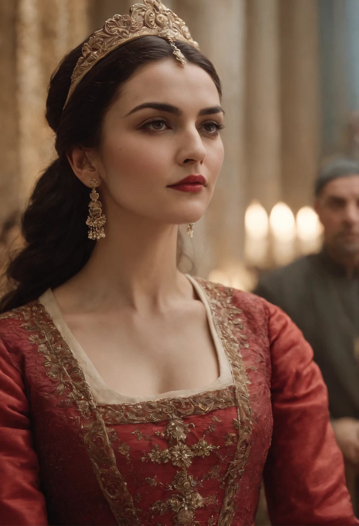 Empress,reddress,Ottoman Empress,guillotine,Angry people