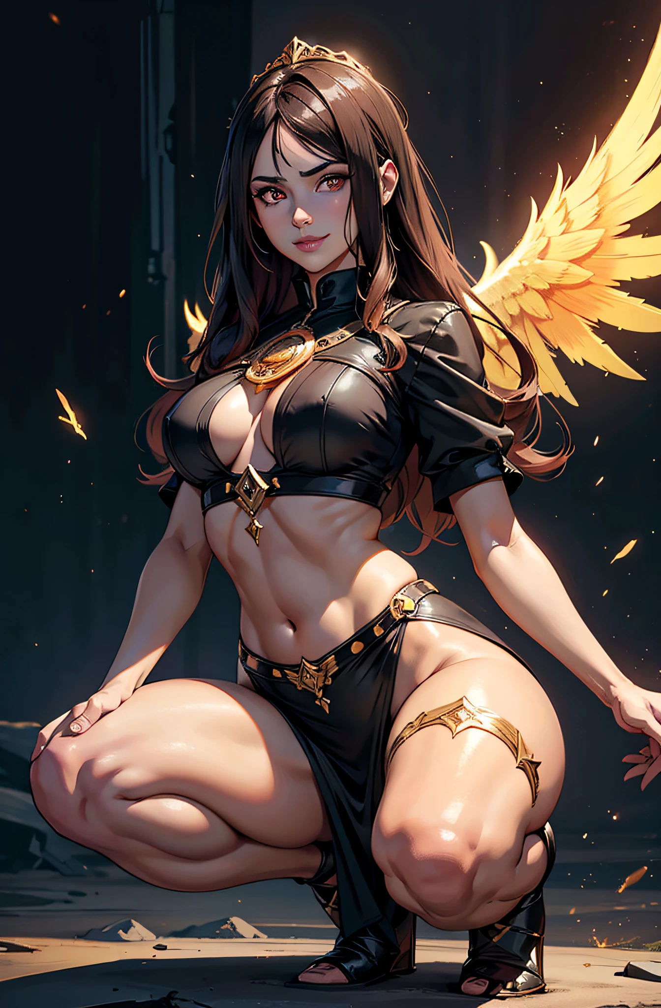 1Menina, bela imperatriz do sol, olhos detalhados, rosto detalhado, rosto maduro, corpo atletico, olhando para os espectadores, corpo inteiro, sorriso leve, pele detalhada, corpo maduro, corpo alto, corpo sedutor, large medium chest, middle thigh, Detailed clothes BREAK desert and pyramid backgrounds, segurando apenas um cetro de sol longo e grosso, Phoenix dragon in the sky, raios solares altamente saturantes, holy ceremony, angelic halo, golden and orange spark dazzling around, Sacred Magic Circle, coroa dourada, golden majical lightning, melhor qualidade, obra-prima, trending on art station, quebrar, detalhado, realista, 4k arte digital altamente detalhada, Renderizar octanagem, bioluminescente, cinematic lighting BREAK 8K resolution concept art, Realismo, por Map studios, obra-prima, melhor qualidade, Arte Oficial, illustration, Linha clara, (Fresco_cor), perfect compositio, Absurdo, fantasia, focado,v1girl, cabelos brancos, Uniforme escolar, dentro, brilhante, side-lighting, papel de parede, elevador de saia, erotic face, erotic posing, deitado em uma cama, pernas abertas, clivagem, escorregar, de cima, deitado de costas, Vladilena Milize, 1girl, cabelos brancos, Uniforme escolar, dentro, brilhante, side-lighting, papel de parede, rosto,Marnie \(Pokémon\),seductiveexpression, olhos cor-de-rosa,,sorridente, Looking at the Viewer, Gargantilha,Beautiful, master part, best quality, Rosto extremamente detalhado, perfect lighting, 1girl, sozinho, 1st grade, , squatting cowgirl position, vaginal, Pov, medium breasts, Como, como em , boca aberta, tongue, Tongue out, apenas dentes superiores, Saliva, trilha de Saliva, Como nas mamas, pele bonita,1girl, fullbody, dynamic angle, mumeidef,urushihara satoshi, masterpiece, colorful, 8k, RAW photo, best quality, masterpiece, beautiful lighting, volumetric lighting, ultra-detailed, intricate details, tonemapping, sharp focus, hyper detailed, trending on Artstation, red eyes, gradient eyes,