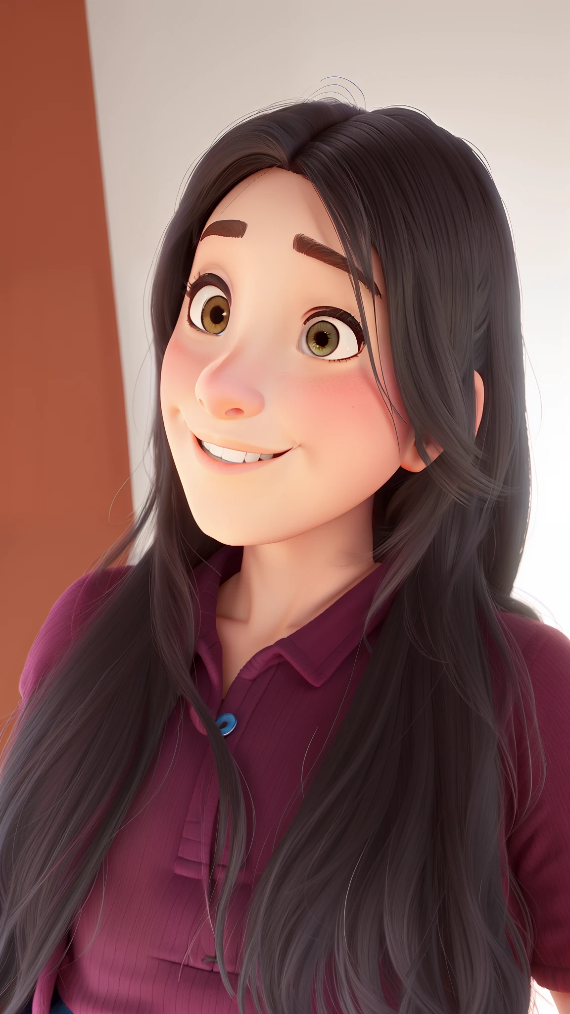 de 20 anos olhando para a foto seria estilo Disney Pixar, alta qualidade, melhor qualidade