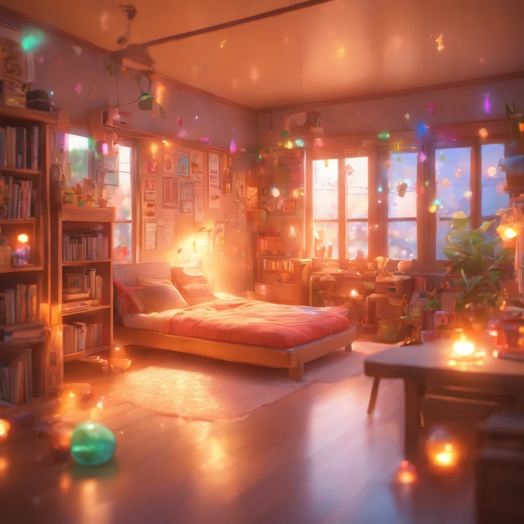 (Pixar style),Cozy small room model, Miniature character model, Light source from right to left, Rum lighting, Light source from right to left, (iso-distance view), (Top down), Realistic proportions, Post-processing, ((Orthogonal perspective)), Super detail, Realistic, Super realistic, photoreal render, Irridescent color, glitters