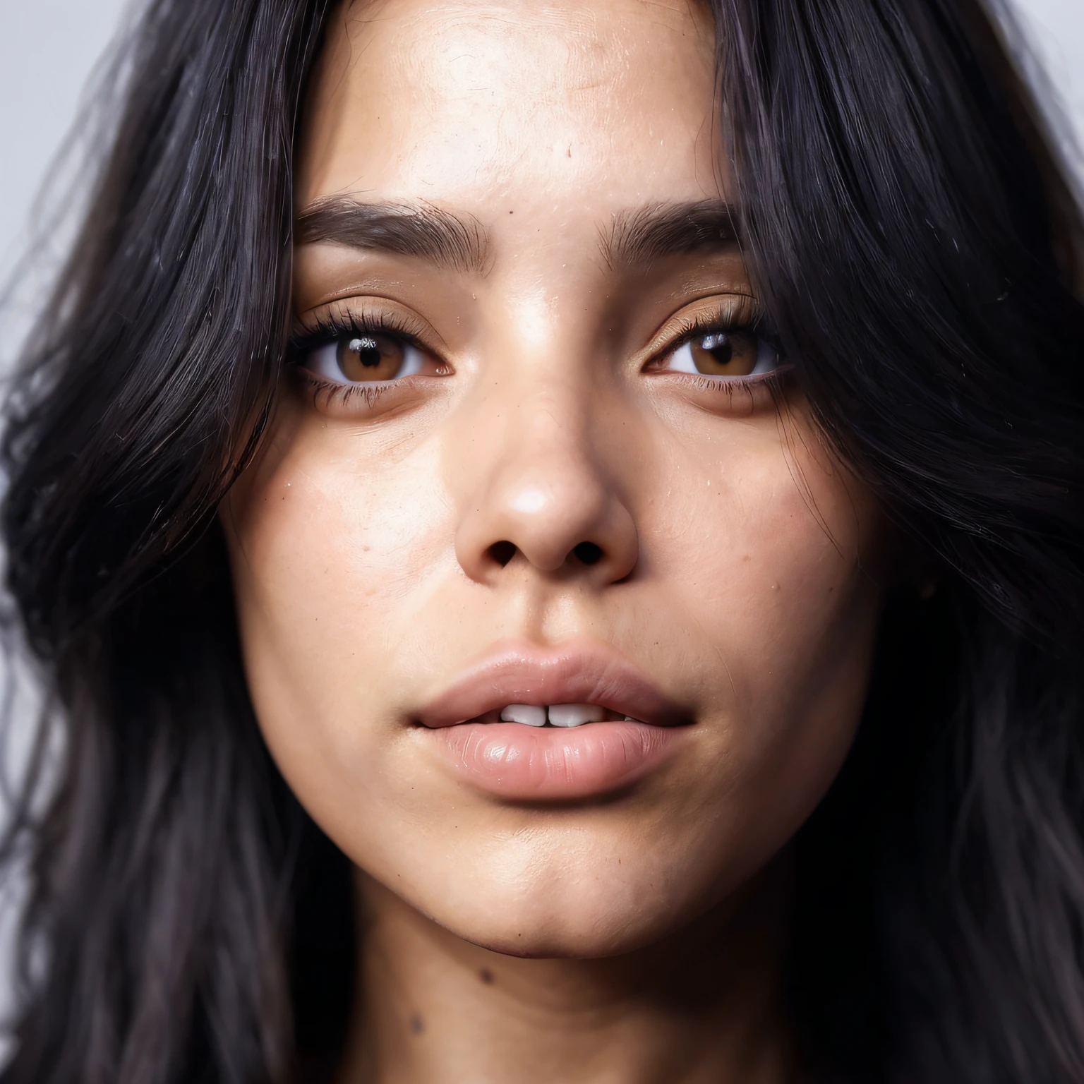 (Fondo de pantalla 8K extremadamente detallado), Una foto top sexy, 30-year-old girl, (cuerpo completo) Chica de cabello negro, Cejas pobladas, ojos color miel expresivos, very long eyelashes, complejo, Altamente detallado, and dramatic, cinematography lighting, Escena brillante, Cameltoe:1.2, Brecha entre el muslo, Luces suaves, senos grandes:1.3, NSFW:1.2, Chica en forma, Chica con cabello negro, Chica delgada. Ropa blanca
