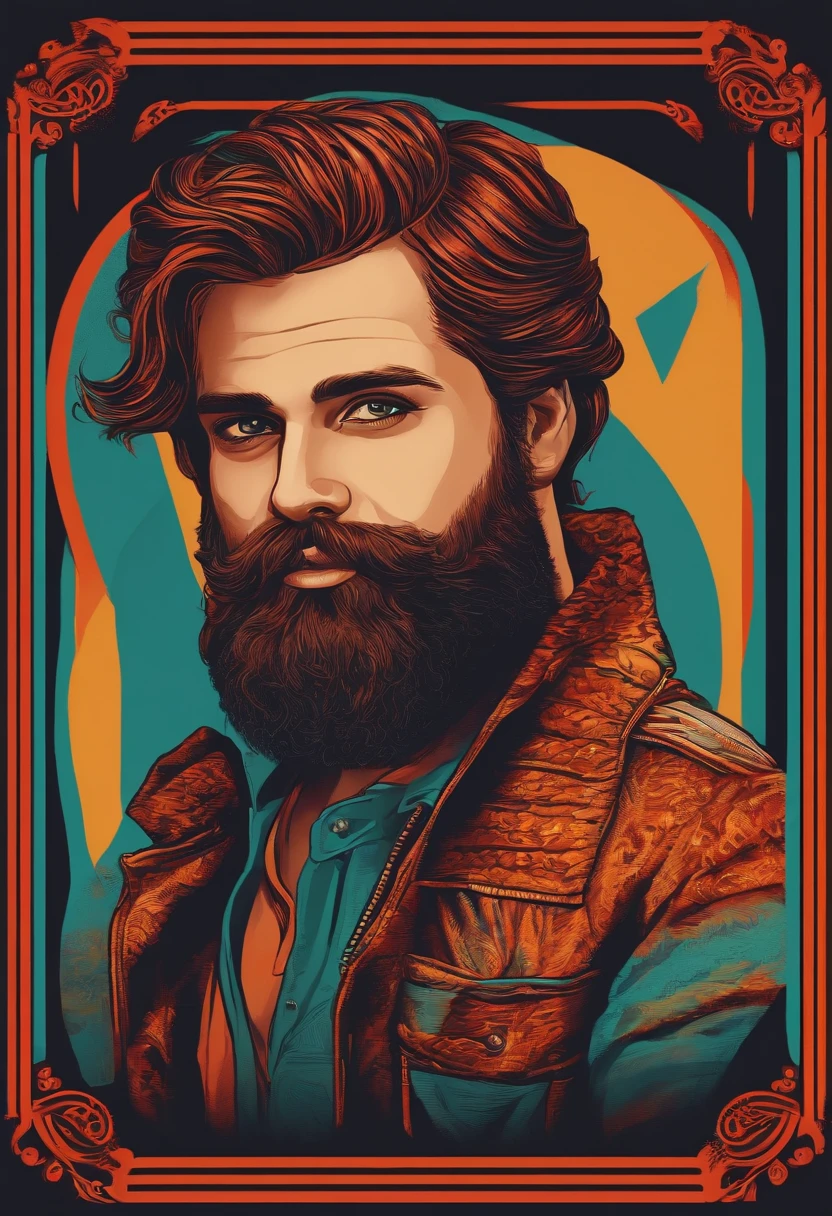 homem de 28 anos com barba bonito