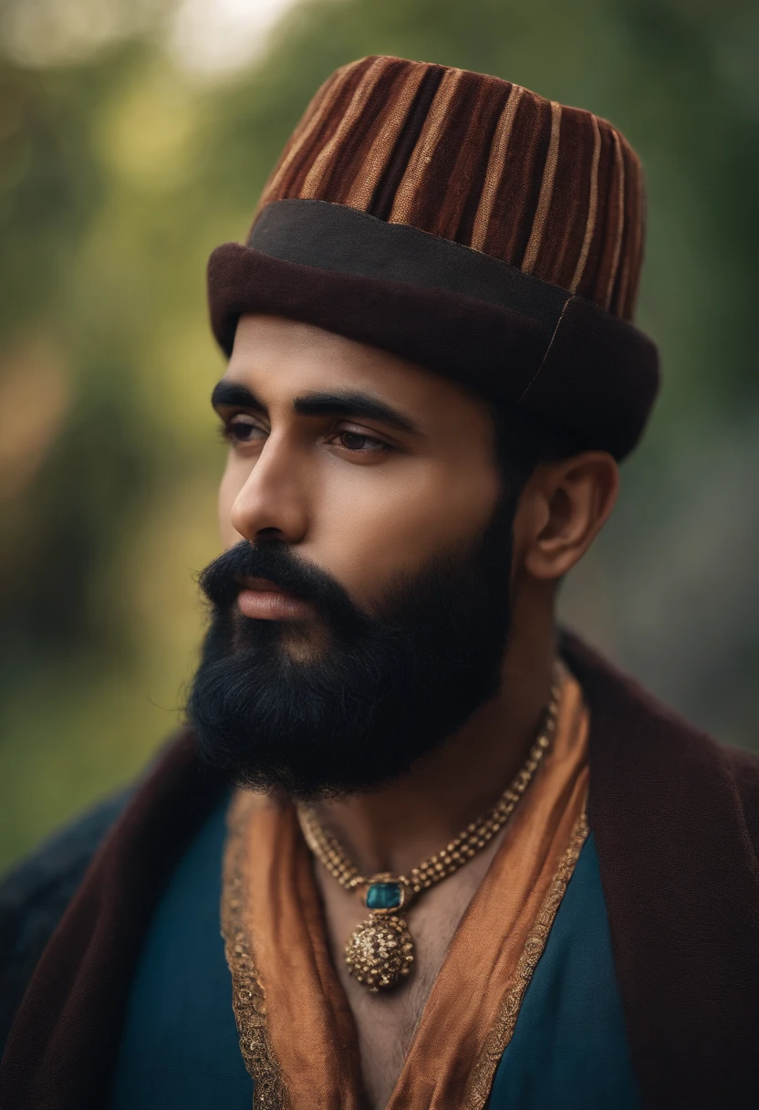 fofo, Man Rounded Face Low Beard Thick Lips Droopy Look