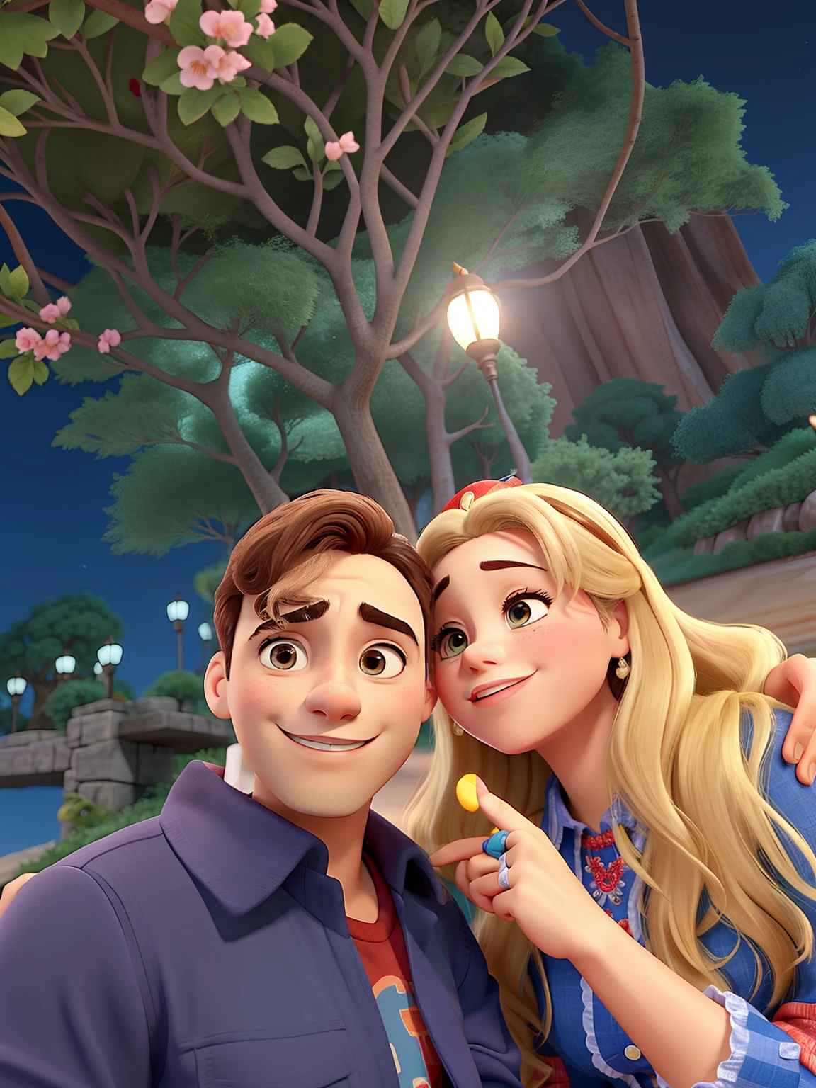 Casal feliz igual filme da Disney amor