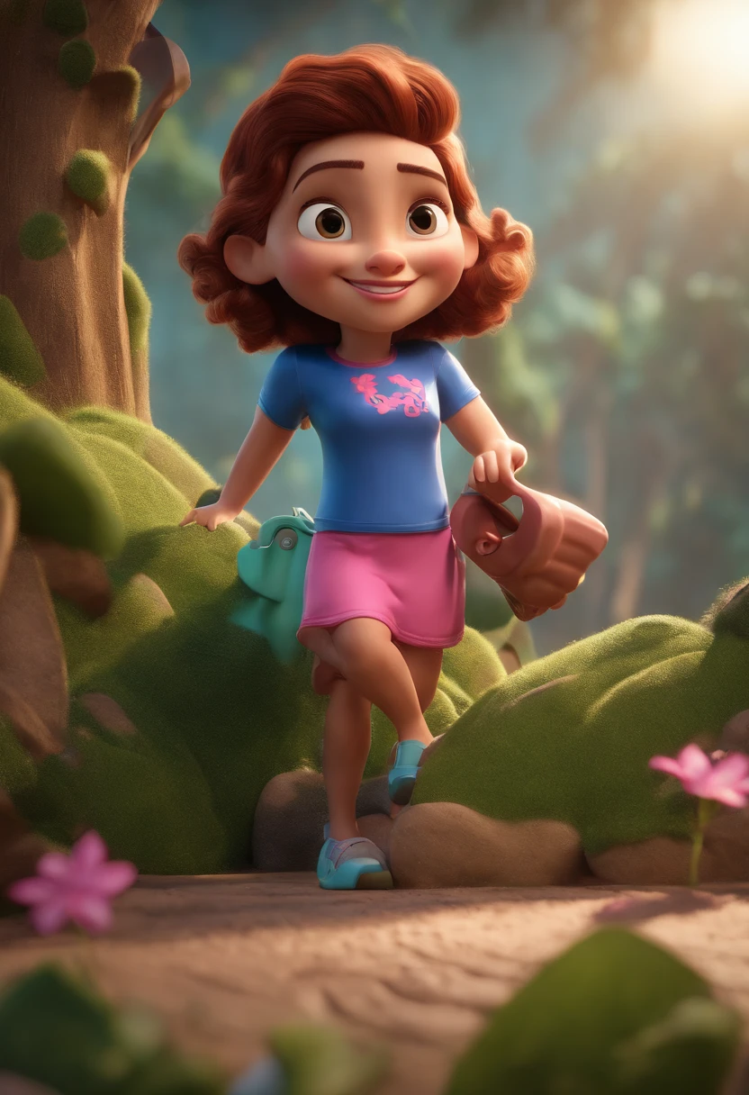 personagem dos desenhos animados de um homem com uma camisa azul, and a woman in pink shed and a girl forming the letter M animation character, Caractere estilizado, animation style rendering, 3D estilizado, Arnold Maya render, 3 d render stylized, toon render keyshot, Personagem 3D, Personagem 3D, 3d rendering stylized, 3 d character render, personagem de desenho animado, Personagem de close up, Pose de personagem,  (Estilo Pixar) (master part:1.2) (Bokeh) (best quality) (pele detalhada) (textura detalhada) (8k) (argila) (Cinematic lighting) (foco nítido