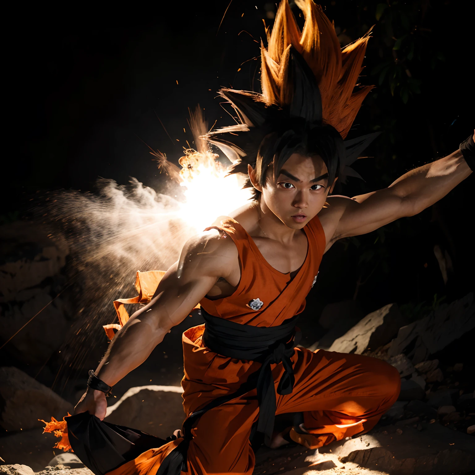 (Goku),(negro) serene japonese