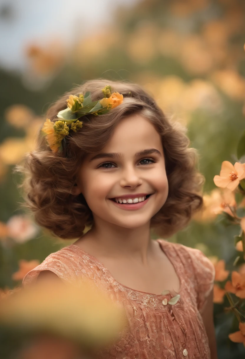 :Larissa aproximadamente 10 anos de idade, cabelo cacheado estilo Disney, olhos castanhos e sorrisos. garota: Giovana, 12 anoos cabelos pretos cacheado e olhos castanho claro. scenecy: Giovana are in a cozy little house in the valley, ao fundo um dia ensolarado, Destacando o Sol.