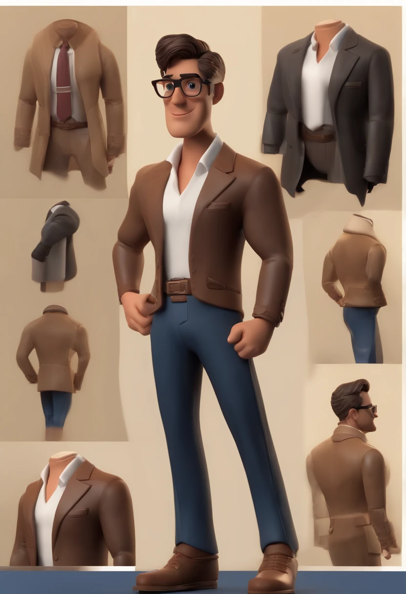 Personagem de desenho animado de um homem  negro, usando uma camisa cinza, olhos claros, sobrancelhas rasas e careca, um personagem animado, Caractere estilizado, animation style rendering, 3D estilizado, Arnold Maya render, 3 d render stylized, toon render keyshot, Personagem 3D, Personagem 3D, 3d rendering stylized, 3 d character render, personagem de desenho animado, Personagem de close up, Pose de personagem, (Estilo Pixar) (master part:1.2) (Bokeh) (best quality) (pele detalhada) (textura detalhada) (8k) (argila) (Cinematic lighting) (foco nítido，Senta e vaza a parte superior do corpo