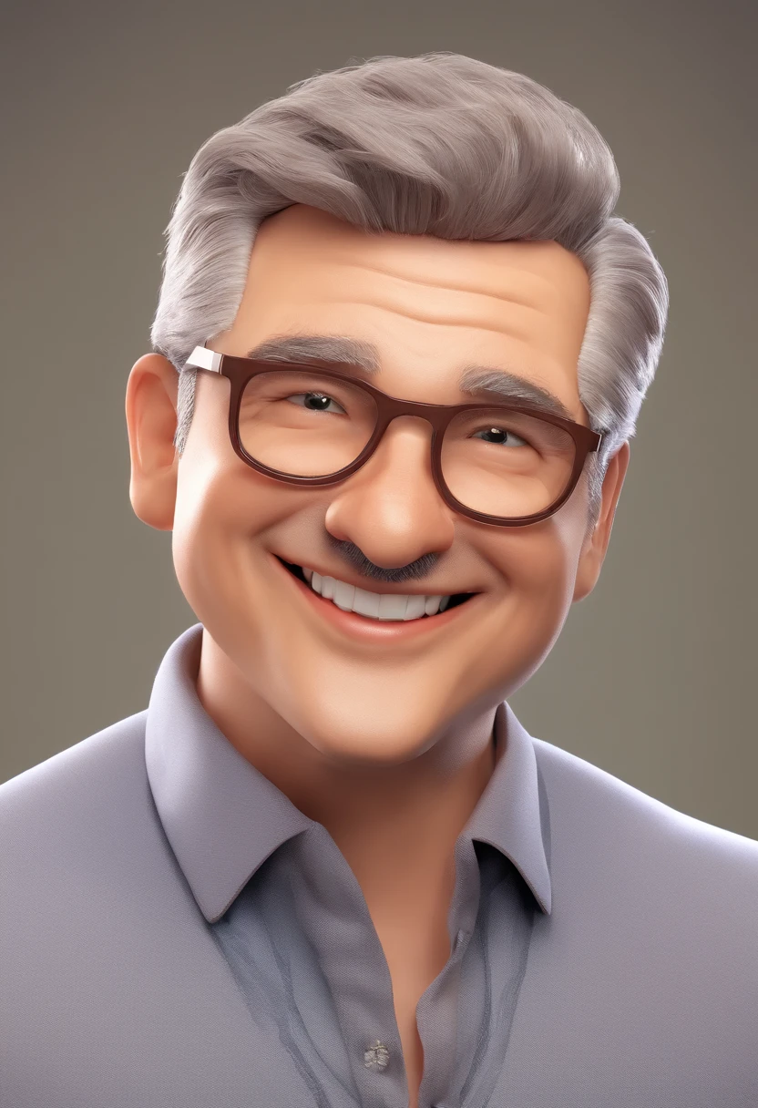 Smiling Man Illustration, sorriso insano, Homem de pele marrom com um sorriso gigante, happily smiling at the camera, sorriso atrevido, he's smiling, sorriso muito grande, Macho sorridente, foto de perfil headshot, rindo sorriso enorme, desenhando no estilo de Arte 3D, c4d, fundo de cor branco puro, estilo disney, estilo pixar render ilustracao Super Detalhe, 8k