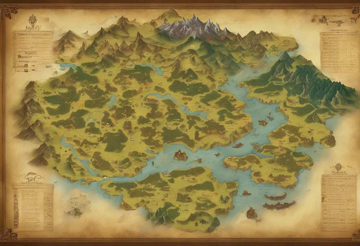 Tokkien World Style Map of Middle-earth