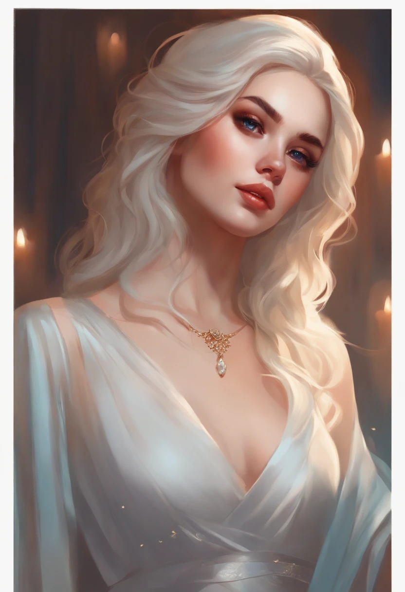 um close up de uma mulher com cabelo comprido e um vestido, Artgerm e Atey Ghailan, bela arte digital, painting digital adorable, arte digital detalhada bonito, pintura de personagem bonita, Beautiful digital illustration, estilo artgerm, Artgerm e Lois van Baarle, No estilo de Ross Tran, inspirado em Ross Tran, anime estilizado