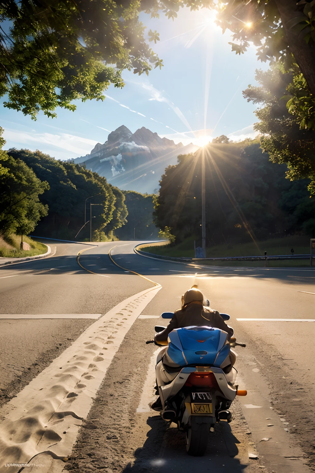 Hyper-realistic photography, inspiring cover for the travel agency "Right Direction Travel Agency”, which conveys the feeling of adventure, wide frontal angle, sunny day, many rays of sunlight, many rays of sunlight, ambient daylight, intense colorful atmosphere.