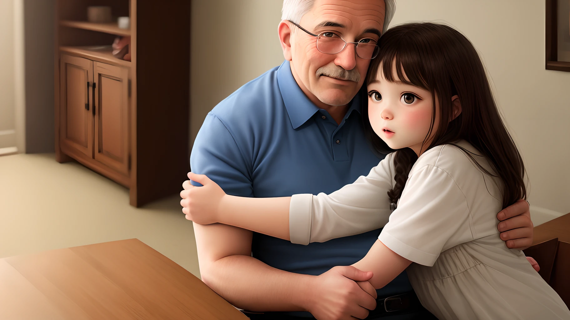 Father and daughter