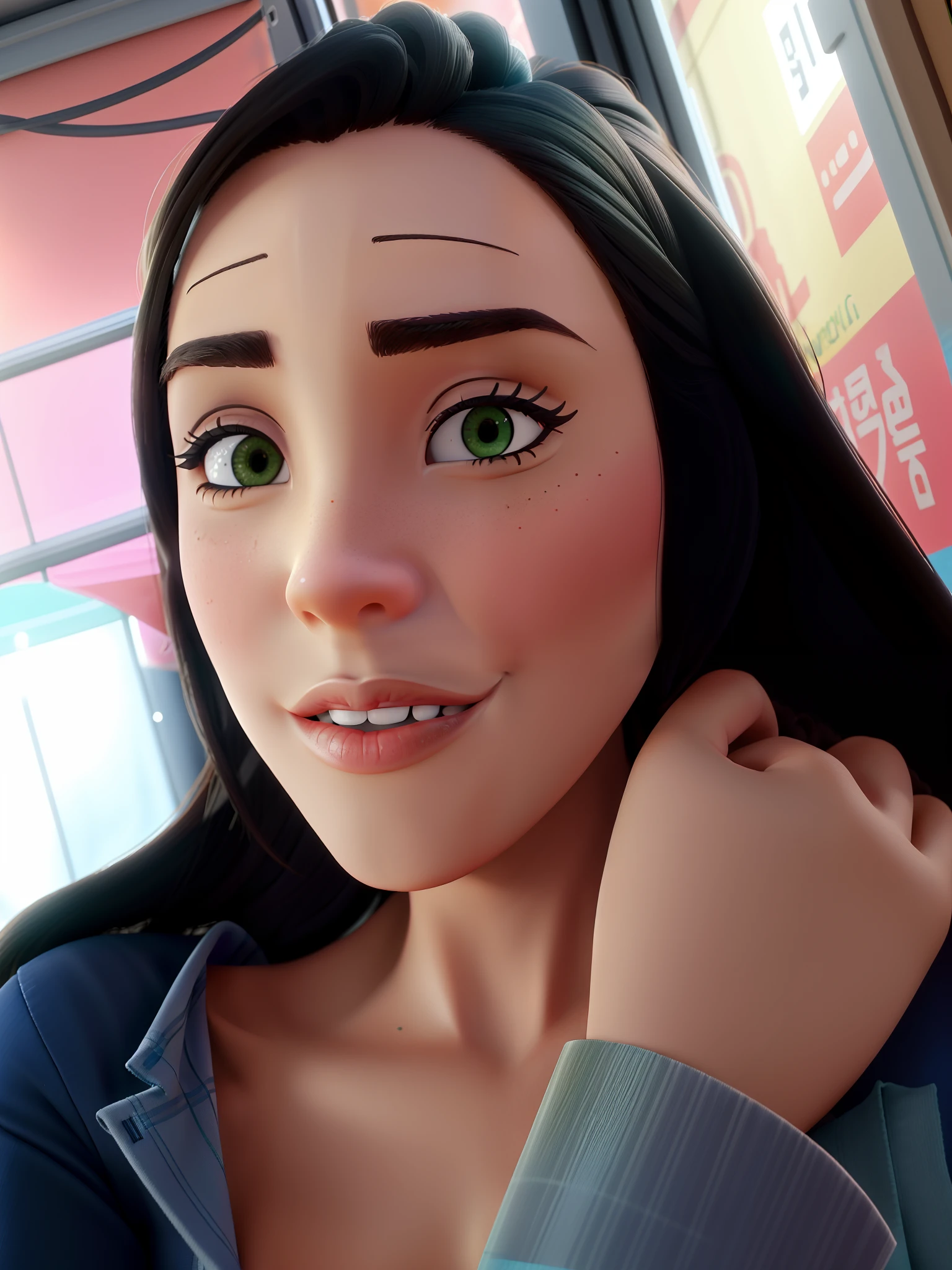 (best quality,4k,8k,Altas,master part:1.2),ultra-detalhado,(Realistic,fotorrealista,photo-realistic:1.37),mulher Pele Branca bonita,tirar uma selfie,cabelos Pretos longos ,Traje elegante,Joias ,brincos de ouro,pele brilhante,striking facial features,tom de pele claro,fundo vibrante,Plantas Verdes,luz solar suave,tez de bronze,olhos expressivos,olhar intenso,postura confiante,maquiagem estilosa,pau de selfie,Smartphone camera,high resolution image,Ambiente de jardim exuberante,vivid colors,cabelos longos e cacheados,African Print Headwrap,Ethnic Accessories,Decorative braids,unique hairstyle,expression joyful,playful mood,Vestido azul do oceano,Estilo Retrato,professional photographie,Artistic Perspective,candid shot,Empowering representation,energia positiva,Celebrating Diversity,feminine strength,Sombra escura Proud Heritage