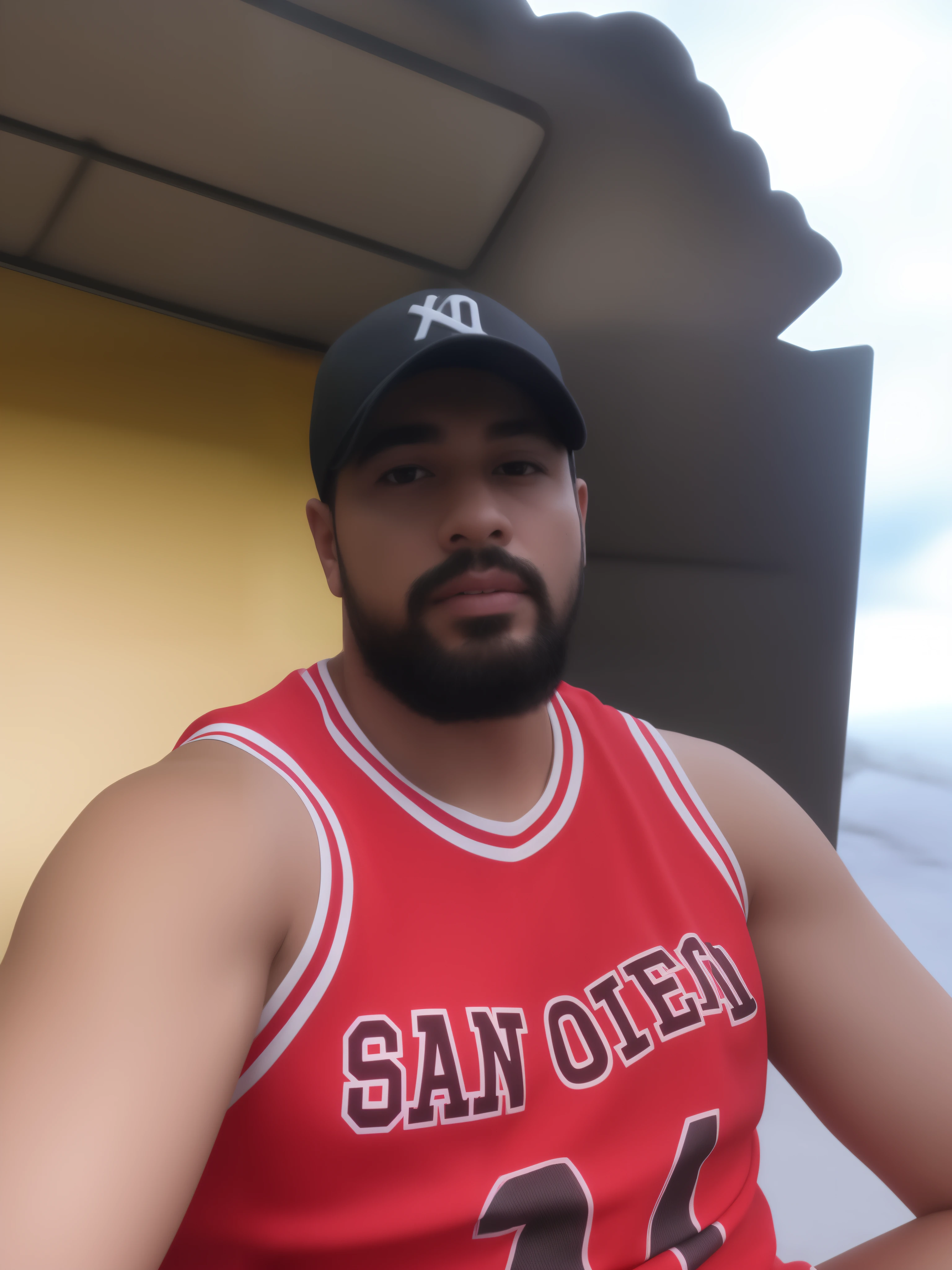 There's a man sitting on a bench wearing a red shirt, imagem de perfil, José Moncada, 2 7 anos, 2 9 anos, 3 2 anos, andres rios, 2 8 anos, Estilo Zigor Samaniego, Postagem no Reddit, foto de perfil, zigor samaniego, Dan dos Santos, luis melo, david rios ferreira