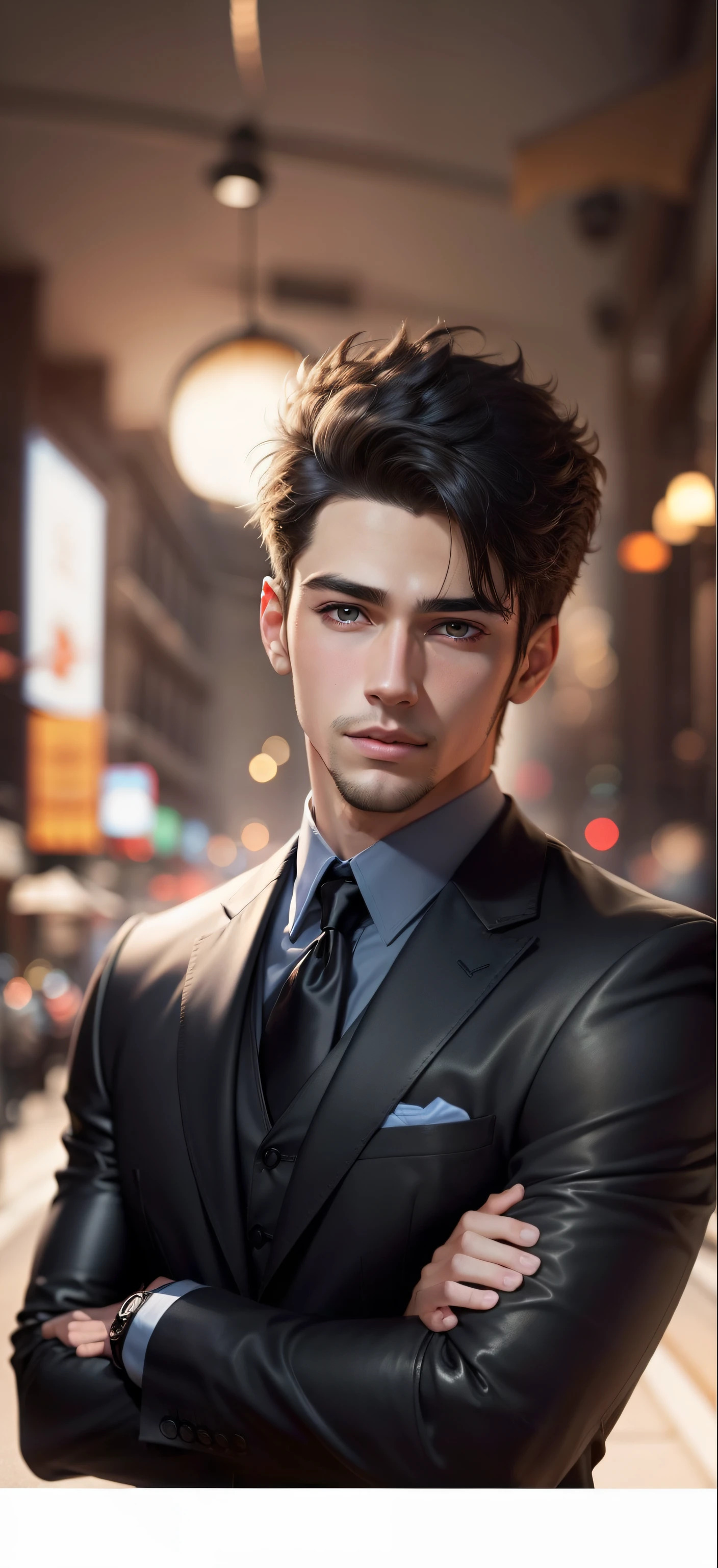 Change background handsome boy realistic face