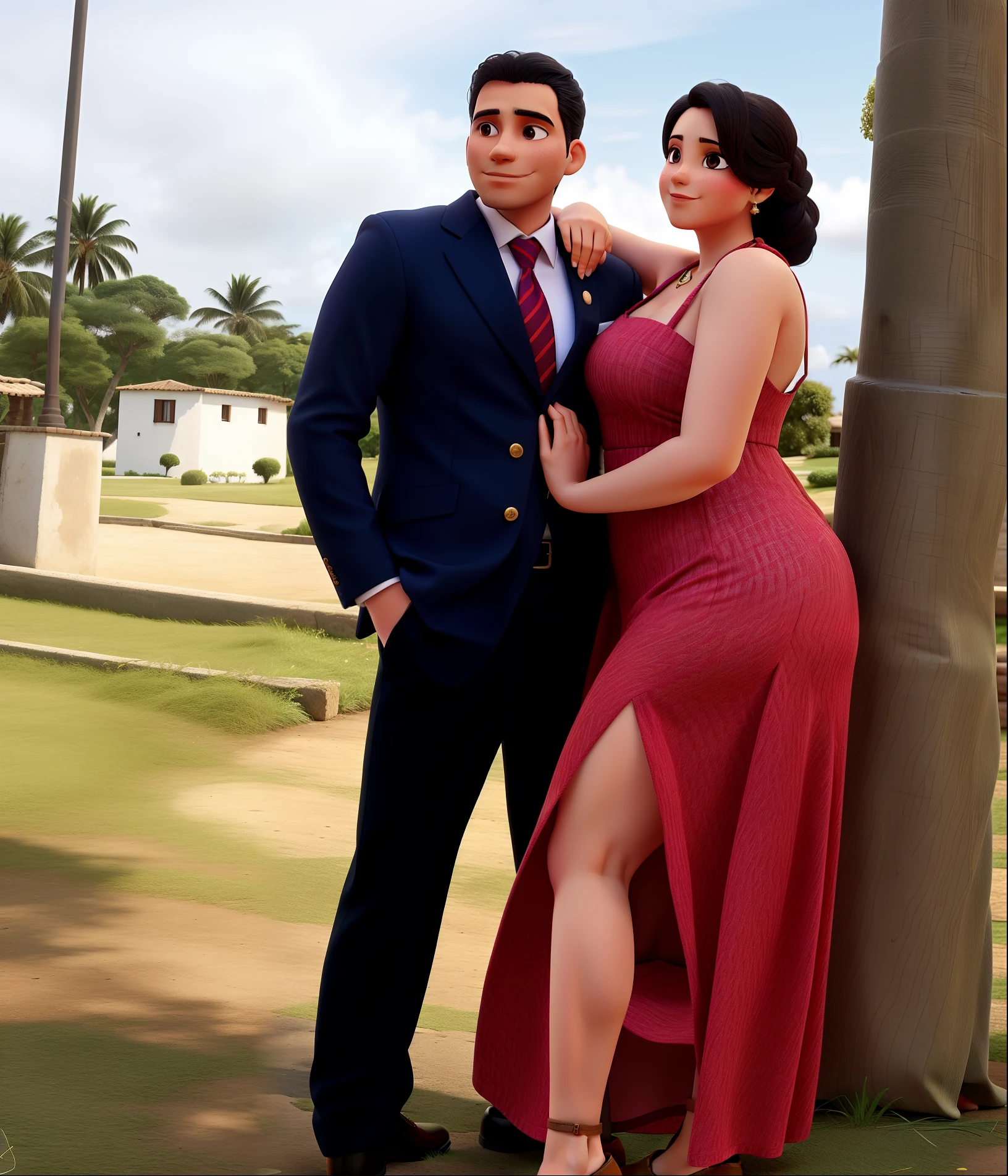 casal de terno e vestido
