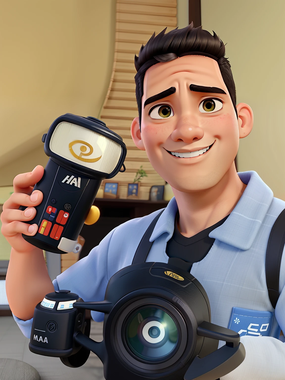 A Japanese mixed-race man Disney pixar style, alta qualidade, melhor qualidade