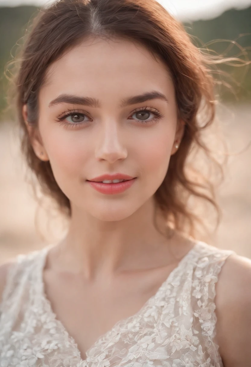 best quality,ultra-detailed,realistic,portrait,soft lighting,cute face,beautiful detailed eyes,beautiful detailed lips,flying skirt,breeze,playful pose,colorful background,summer vibes,beach scene,smiling expression.