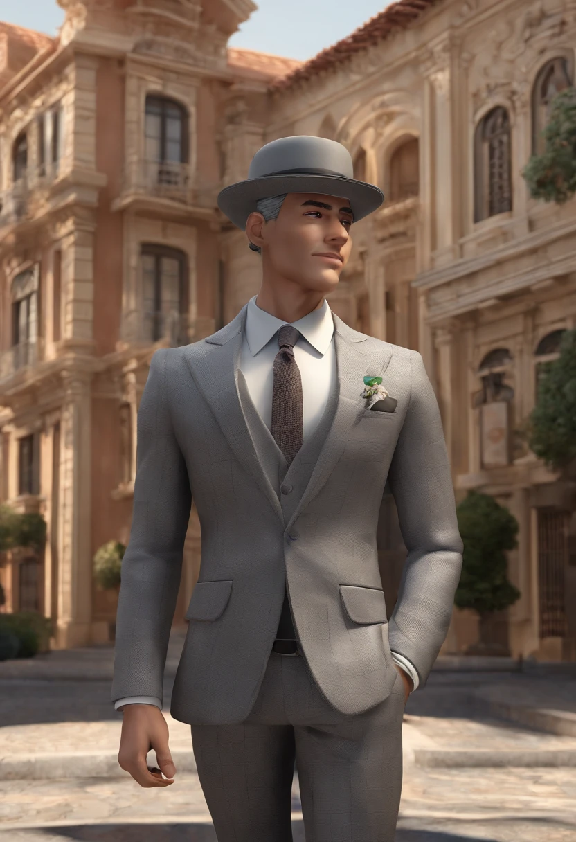 Pixar-Style 3D Character and Scene Creation Prompt:
Ambiente:
description: A vibrant and detailed metropolis, reminiscente das cidades retratadas nos filmes da Pixar.
Main Building: In the heart of the scene, A majestic, modern building stands out. Its architecture is sophisticated, e o nome "Zion Private Services" is prominently displayed, Maybe in neon or on an illuminated sign.
Personagem 3D - Dario Sosa:
Estilo: It should be modeled with the richness of detail and expressiveness characteristic of Pixar characters.
allure:
Idade: Aproximadamente 42 anos, Imparting maturity and experience.
Roupas: Um terno bem cortado, que exala profissionalismo.
Postura: arms crossed, Conveying confidence.
Rosto: Barba bem cuidada, ligeiramente grisalha, indicando sabedoria. Cabelo curto nas laterais, Longer at the top and slicked back, dando um ar sofisticado.
Posicionamento na Cena:
Dario is positioned in front of the main building, sendo o foco da cena. Seu nome, "Dario Sosa", and your profession, "Wealth Advisor", are elegantly displayed, perhaps floating in 3D next to it or projected onto the ground in front of you, como uma sombra luminosa.
Lighting and Atmosphere:
The scene should be lit in such a way as to highlight Dario and the building with the company's name. Lighting should create an environment that inspires confidence, estabilidade e expertise, reflecting Darius' profession.