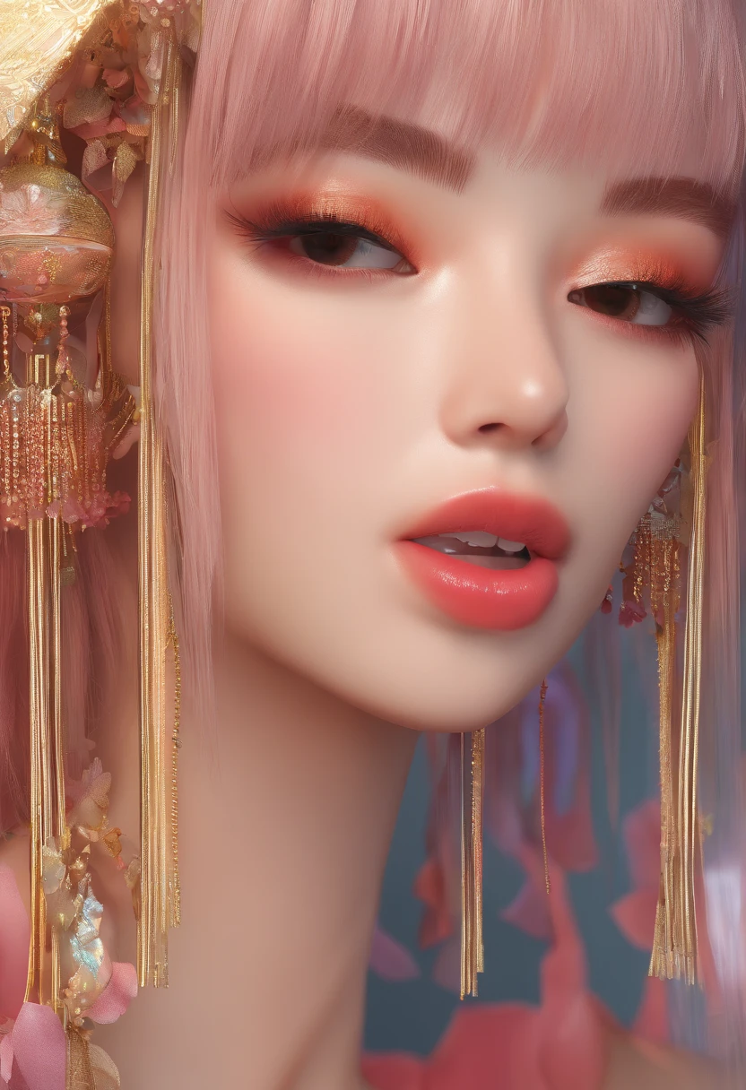 (extremamente detalhado CG unidade 8k papel de parede), A obra mais bonita do mundo, parte superior do corpo,Kpop idol,