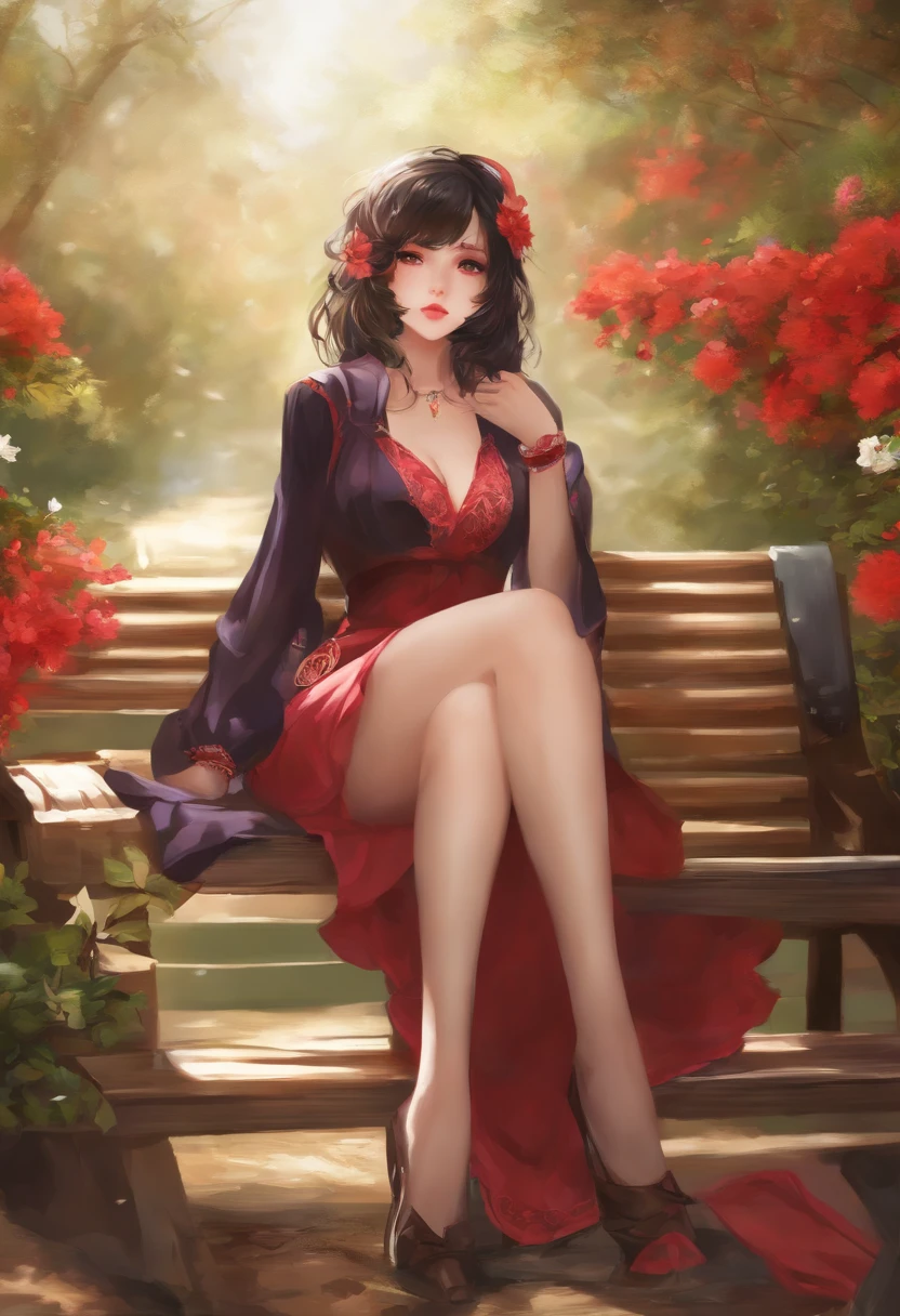 Waifu, seins immenses, jambes ouvertes