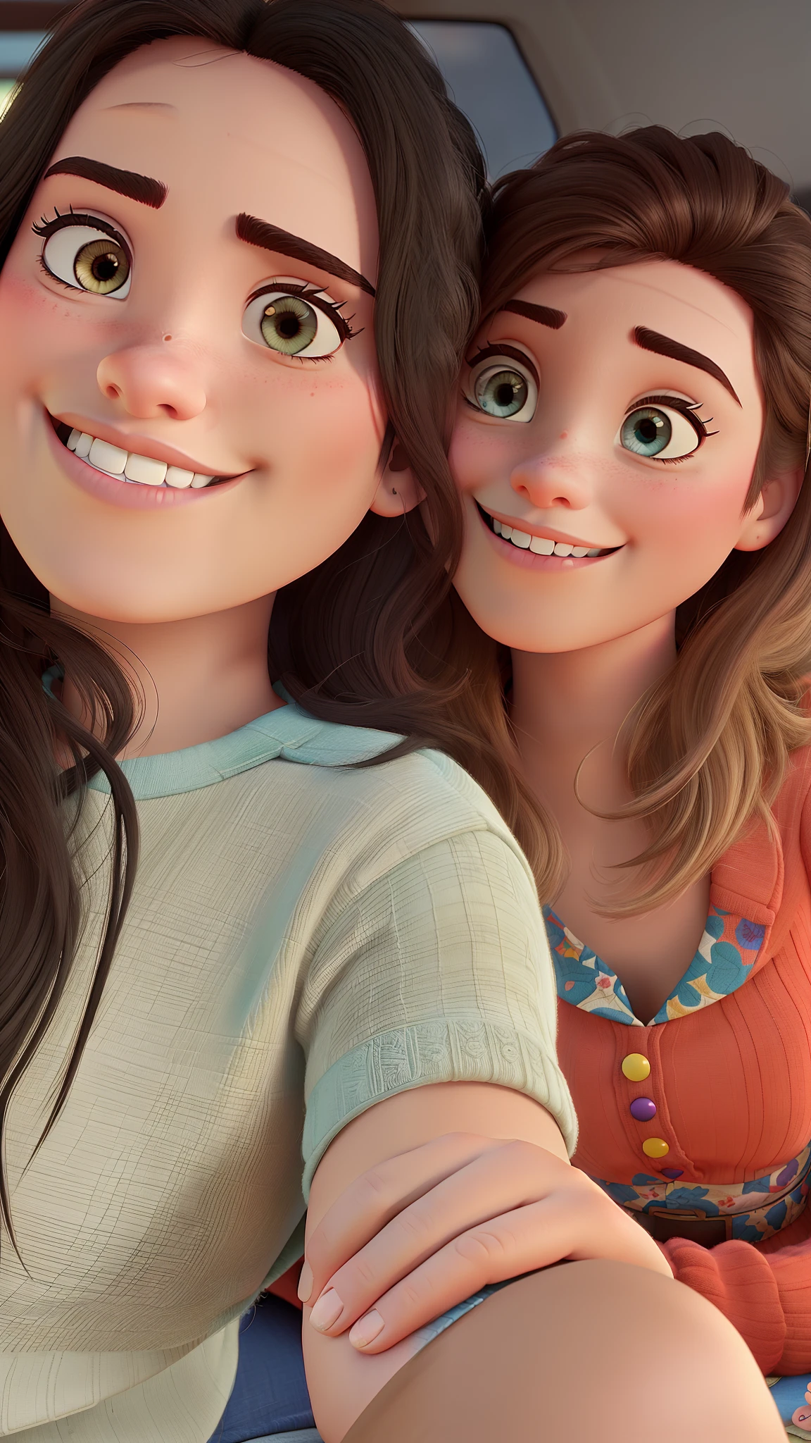 romantic couple, igual aos filmes Disney Pixar