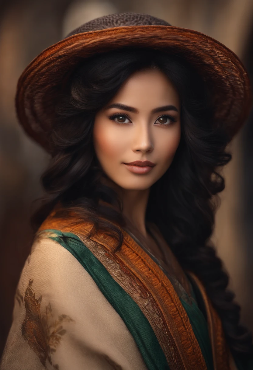A Japanese man, de olhos e cabelos pretos e uma mulher morena, com cabelos e olhos castanhos claros, inspired by Pixar animation, de perto. Characters take center stage with captivating facial expressions, oferecendo um toque de irrealidade.