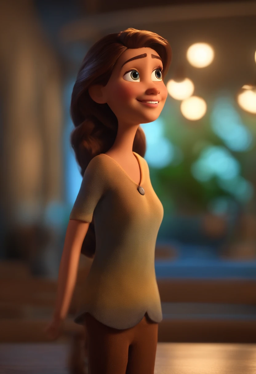 Garoto, estilo disney, tom de pele: claro: Cabelo: marrom escuro, liso, curto, penteado para o lado direito. camisa: social, Cor azul. Fundo: Gray and white gradient,Comemorando, Hands raised, sorrindo, feliz, (estilo pixar) (obra-prima:1.2) (bokeh) (melhor qualidade) (pele detalhada) (textura detalhada) (8k) (claymation) (cinematic lighthing) (foco nítido