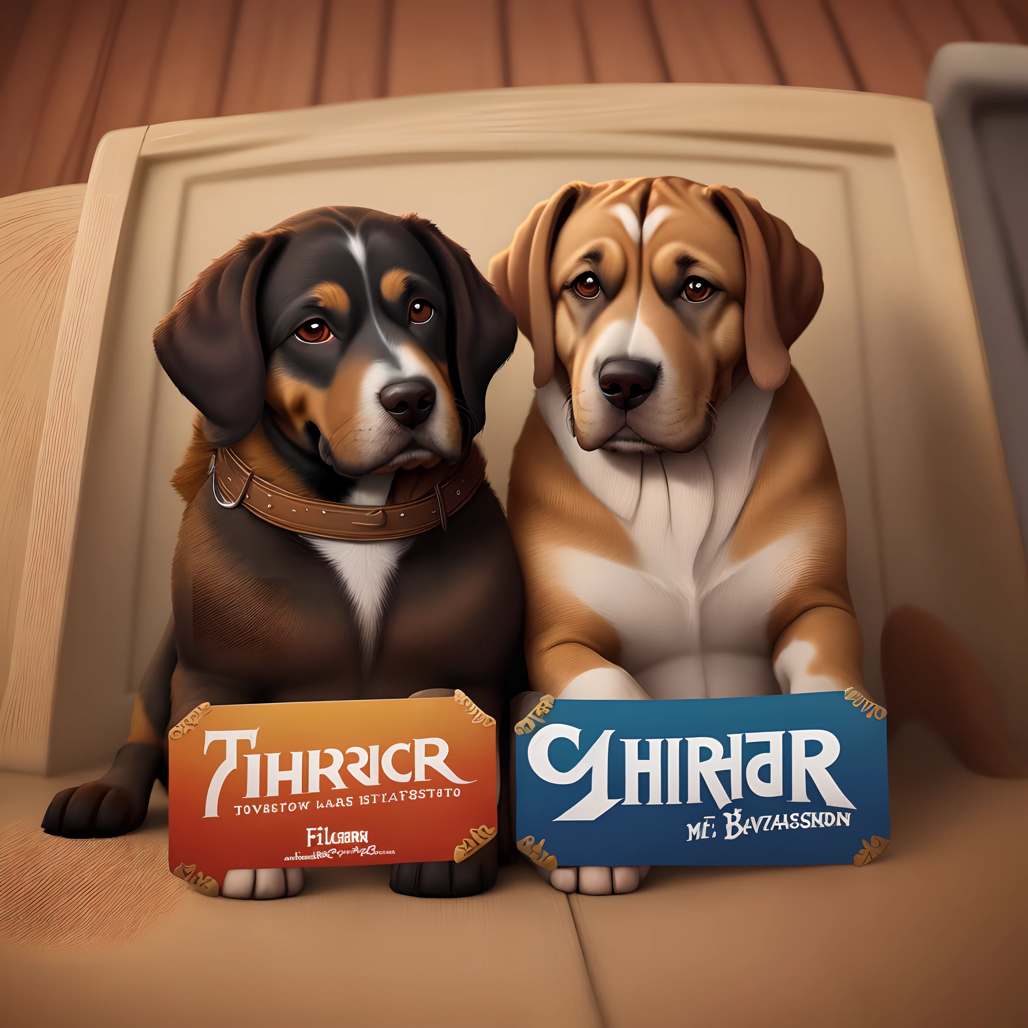 Criar cartaz de filme disney com nome aventuras do meu amigo thor personagem principal um cachorro basset preto e marrom