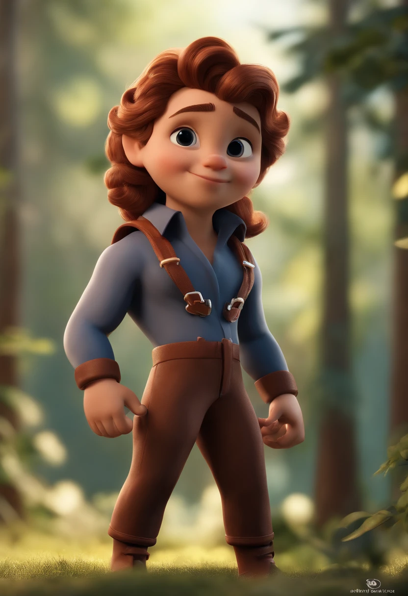 personagem dos desenhos animados de um homem com cabelos pretos e com um topete, e vestido com uma camisal vermelha, animation character, Caractere estilizado, animation style rendering, 3D estilizado, Arnold Maya render, 3 d render stylized, toon render keyshot, Personagem 3D, Personagem 3D, 3d rendering stylized, 3 d character render, personagem de desenho animado, Personagem de close up, Pose de personagem, (Estilo Pixar) (master part:1.2) (Bokeh) (best quality) (pele detalhada) (textura detalhada) (8k) (argila) (Cinematic lighting) (foco nítido
