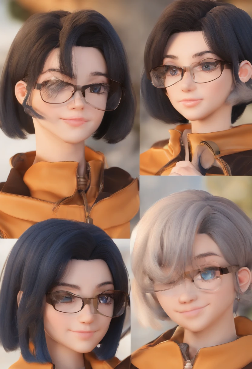 Um casal apaixonado um pelo outro. Ela de cabelo preto e ele cabelo grisalho com olhos azuis.