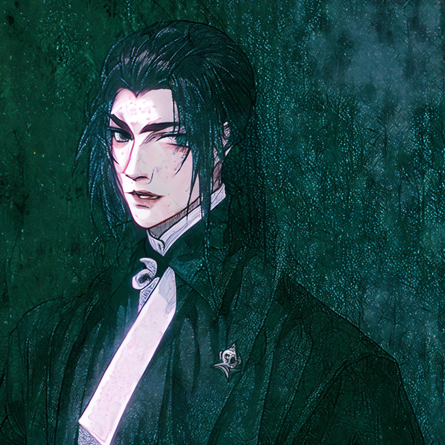 Gothic, an vampire boy in the castle