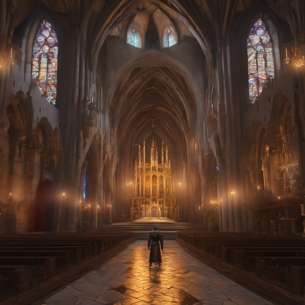 (best quality,8k,highres,masterpiece:1.2),ultra-detailed,(realistic,photorealistic,photo-realistic:1.37),cathedral,girl praying to God, nude artistic photo,pure beauty,sunlight streaming through stained glass windows,serene expression,innocent and ethereal,breathtaking atmosphere,hushed whispers of devotion,divine connection,transcendent moment,sacredness,dreamlike quality,sublime lighting,architectural magnificence,divine embrace,elaborate sculptures and carvings,heavenly aura,spiritual journey,vibrant colors,dappled light,ethereal glow,heavenly realm,the girl's graceful curves highlighted by the sunlight,female form celebrated as art,prayerful solitude,peaceful serenity,spiritual enlightenment,unspoken desires,touch of vulnerability,celestial ethereality,magical realism,exquisite details,poetic composition, sensual, erotic, full body, intimate body parts 