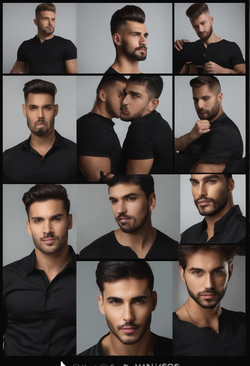 there is a man that is taking a selfie in a black shirt, caio santos, david rios ferreira, icaro carvalho, dan dos santos, andres rios, mateus 9 5, andrea rocha, by Nándor Katona, foto realista, andreas, edu souza, profile image, Henry Alvim Correa